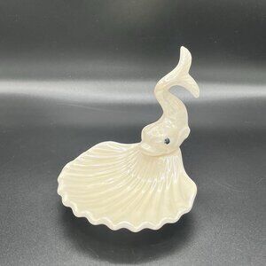 VTG Holland Mold Iridescent Koi Fish Soap Trinket Dish Opalescent Pearl MCM READ